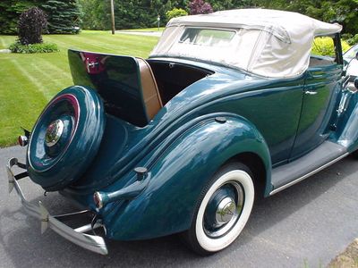 1936 Ford convertible with rumble seat #8